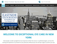 Tablet Screenshot of eastsideeyesurgeons.com